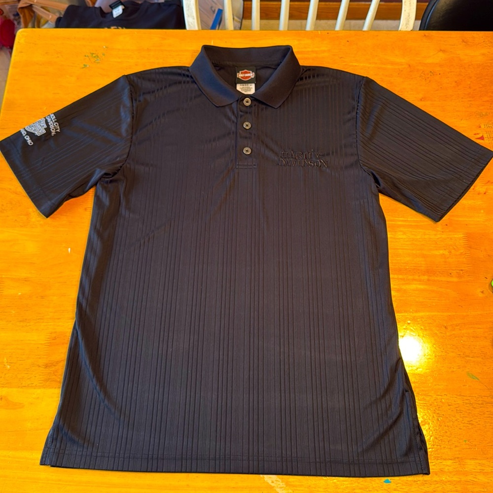 Harley Davidson embroirdered men’s polo. Size Large.